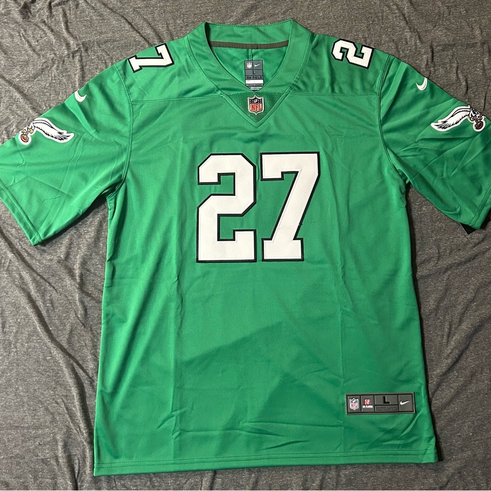 Philadelphia Eagles Quinyon Mitchell Kelly Green Jersey Size Large